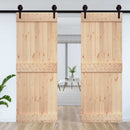 Dør NARVIK Naturfarvet 85 x 210 cm Massivt Fyrretræ
