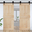 Dør NARVIK Naturfarvet 90 x 210 cm Massivt Fyrretræ