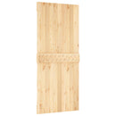 Dør NARVIK Naturfarvet 90 x 210 cm Massivt Fyrretræ