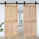 Dør NARVIK Naturfarvet 95 x 210 cm Massivt Fyrretræ