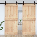 Dør NARVIK Naturfarvet 100 x 210 cm Massivt Fyrretræ