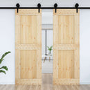 Dør NARVIK Naturfarvet 80 x 210 cm Massivt Fyrretræ