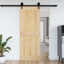 Dør NARVIK Naturfarvet 85 x 210 cm Massivt Fyrretræ
