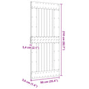 Dør NARVIK Naturfarvet 90 x 210 cm Massivt Fyrretræ