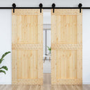 Dør NARVIK Naturfarvet 95 x 210 cm Massivt Fyrretræ