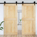 Dør NARVIK Naturfarvet 100 x 210 cm Massivt Fyrretræ