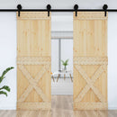 Dør NARVIK Naturfarvet 80 x 210 cm Massivt Fyrretræ