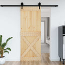 Dør NARVIK Naturfarvet 85 x 210 cm Massivt Fyrretræ