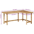 skrivebord 165x110x75 cm massivt mangotræ