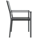 havestole 6 stk. 54x62,5x89 cm polyrattan sort