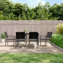 havestole 6 stk. 54x62,5x89 cm polyrattan sort