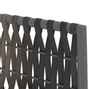 havestole med hynder 4 stk. 54x61x83 cm polyrattan brun