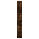 bogreol/rumdeler 100x24x188 cm røget egetræsfarve