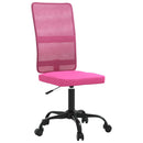 kontorstol med justerbar højde meshstof pink