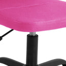 kontorstol med justerbar højde meshstof pink