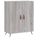 skænk 69,5x34x90 cm konstrueret træ grå sonoma-eg