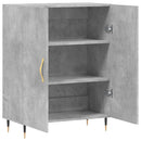 skænk 69,5x34x90 cm konstrueret træ betongrå