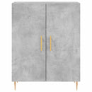 skænk 69,5x34x90 cm konstrueret træ betongrå