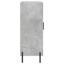 skænk 69,5x34x90 cm konstrueret træ betongrå