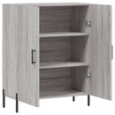 skænk 69,5x34x90 cm konstrueret træ grå sonoma-eg