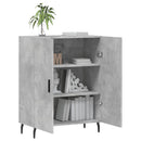 skænk 69,5x34x90 cm konstrueret træ betongrå