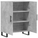skænk 69,5x34x90 cm konstrueret træ betongrå