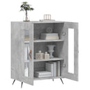 skænk 69,5x34x90 cm konstrueret træ betongrå