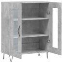 skænk 69,5x34x90 cm konstrueret træ betongrå
