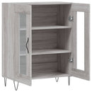 skænk 69,5x34x90 cm konstrueret træ grå sonoma-eg