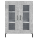 skænk 69,5x34x90 cm konstrueret træ betongrå