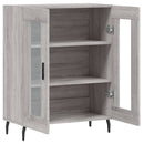 skænk 69,5x34x90 cm konstrueret træ grå sonoma-eg