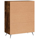 kommode 69,5x34x90 cm konstrueret træ røget egetræsfarve
