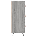 kommode 69,5x34x90 cm konstrueret træ sonoma-eg