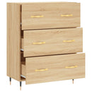 skænk 69,5x34x90 cm konstrueret træ sonoma-eg