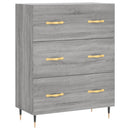 skænk 69,5x34x90 cm konstrueret træ grå sonoma-eg