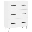 skænk 69,5x34x90 cm konstrueret træ hvid