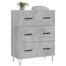 skænk 69,5x34x90 cm konstrueret træ betongrå