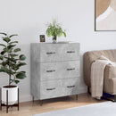 skænk 69,5x34x90 cm konstrueret træ betongrå