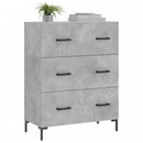 skænk 69,5x34x90 cm konstrueret træ betongrå