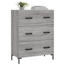skænk 69,5x34x90 cm konstrueret træ grå sonoma-eg