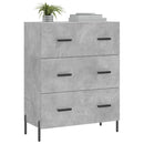 skænk 69,5x34x90 cm konstrueret træ betongrå