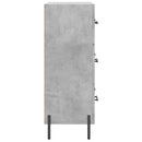 skænk 69,5x34x90 cm konstrueret træ betongrå