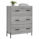 skænk 69,5x34x90 cm konstrueret træ grå sonoma-eg