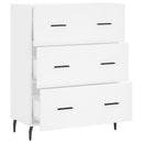 skænk 69,5x34x90 cm konstrueret træ hvid