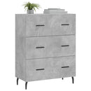 skænk 69,5x34x90 cm konstrueret træ betongrå