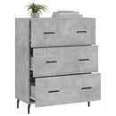 skænk 69,5x34x90 cm konstrueret træ betongrå
