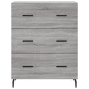 skænk 69,5x34x90 cm konstrueret træ grå sonoma-eg