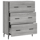 skænk 69,5x34x90 cm konstrueret træ grå sonoma-eg