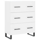 skænk 69,5x34x90 cm konstrueret træ hvid