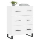 skænk 69,5x34x90 cm konstrueret træ hvid